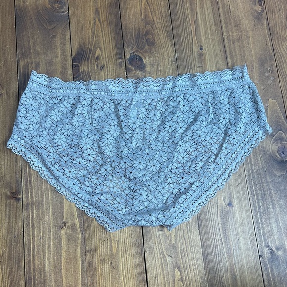 aerie Intimates & Sleepwear Aerie Lace Boy Brief Cut Panties Taupe